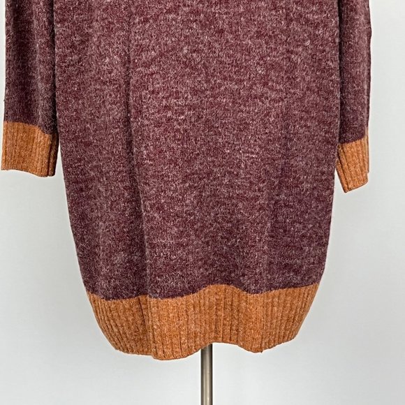 Linea Leisure by Louis Dell Olio Wine Brown Double Zip Long Cardigan size 3X - Picture 11 of 16